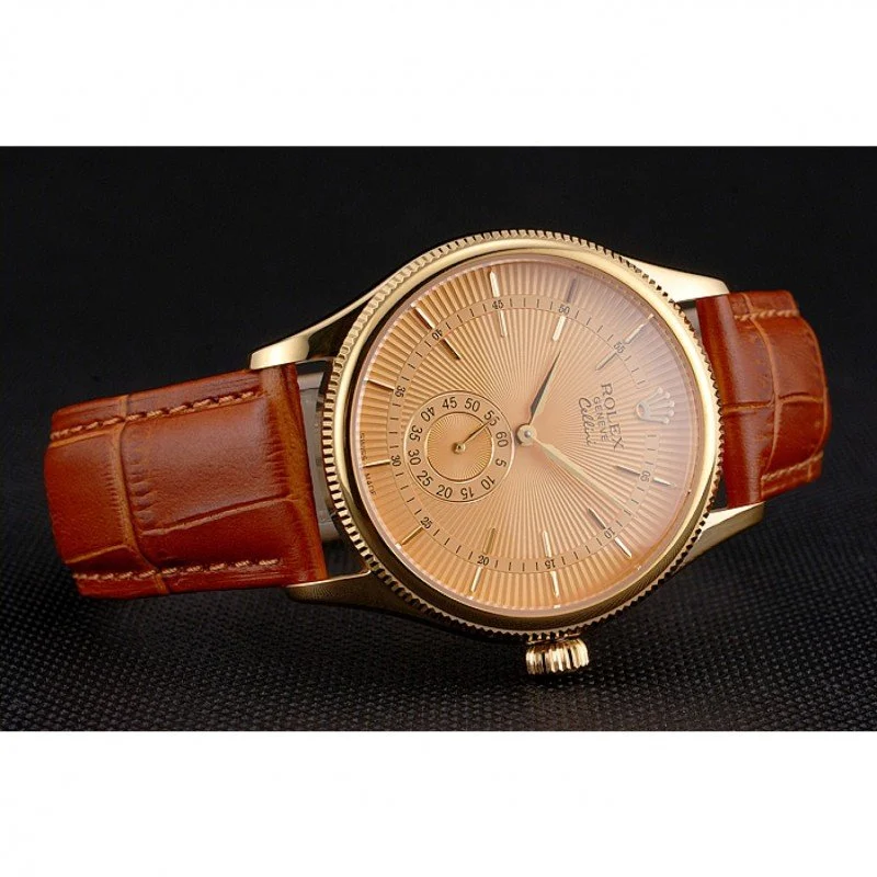Superclone Rolex Cellini 38mm Gold Dial REP016789 - gallery
