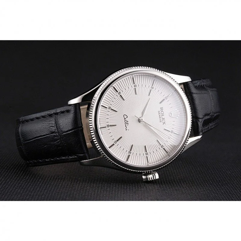 Superclone Rolex Cellini 38mm White Dial REP016805 - gallery