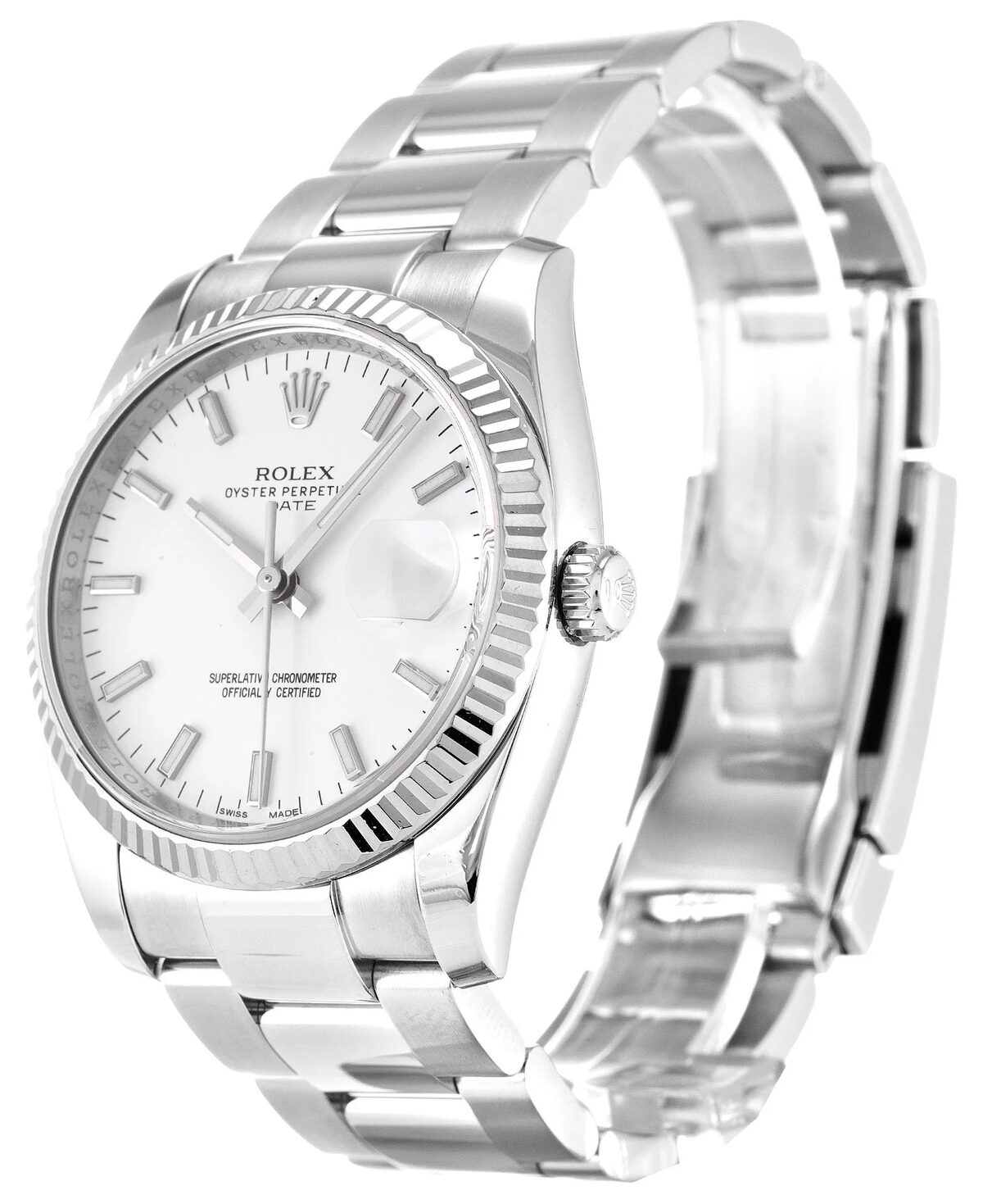 Rolex Oyster Perpetual Date 34mm White Dial 115234 - gallery
