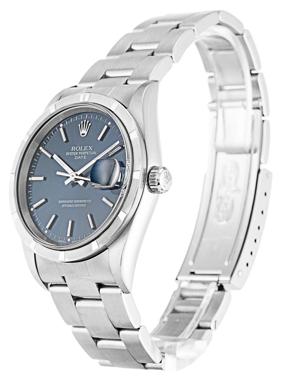 Rolex Oyster Perpetual Date 34mm Blue Dial 15210 - gallery