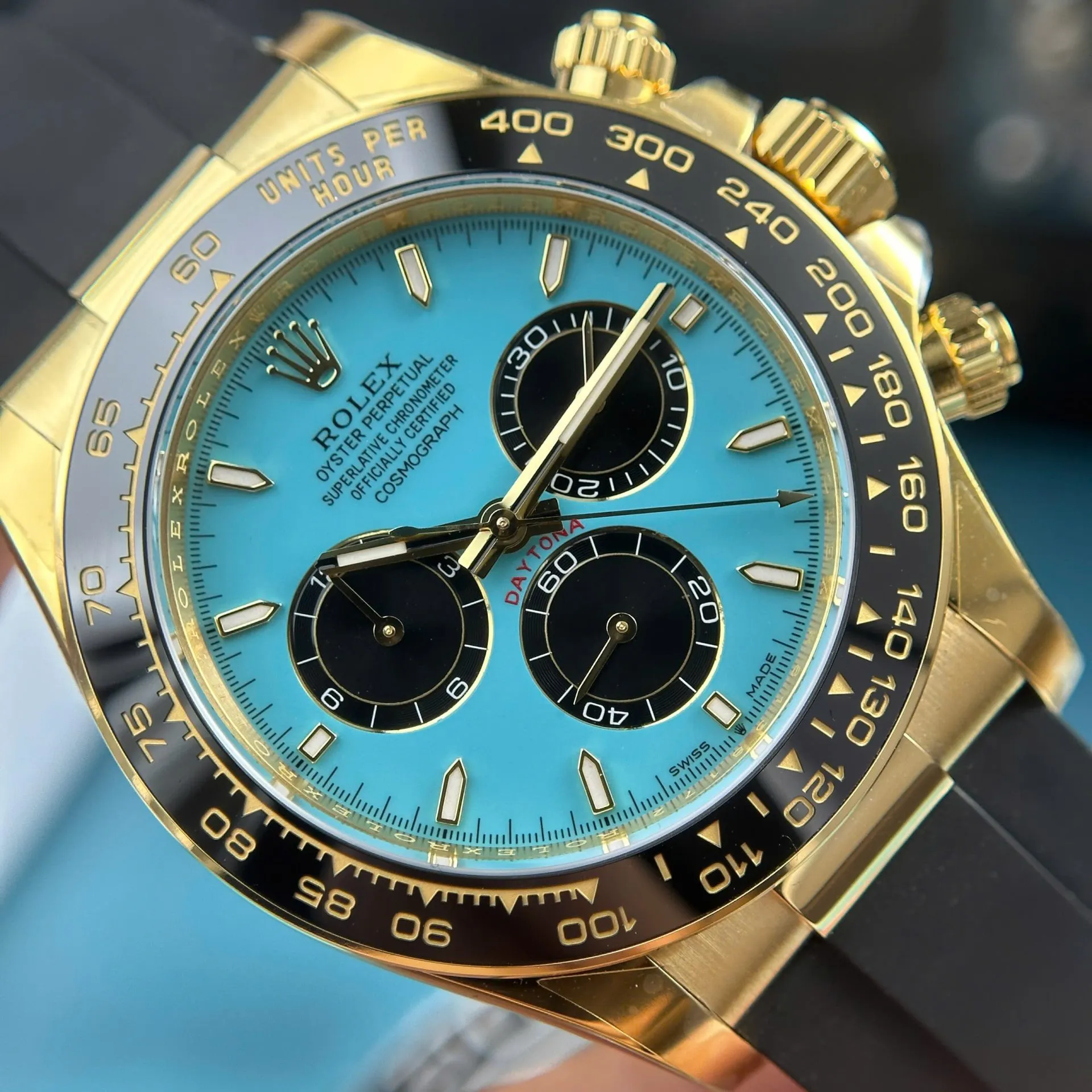 Superclone Rolex Daytona 40 mm 126518LN Tiffany Dial - gallery
