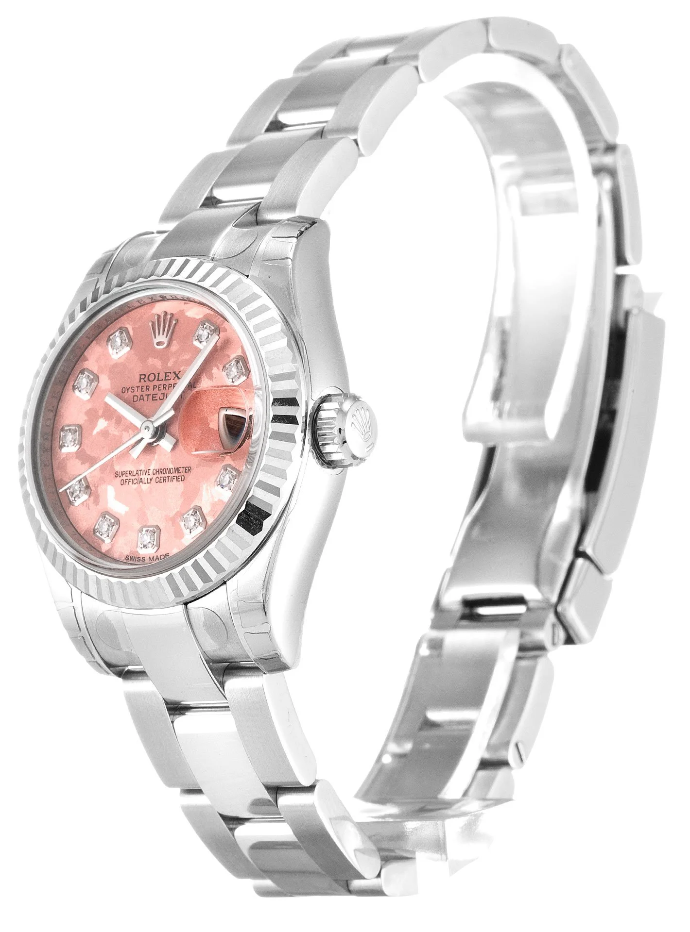 Rolex Lady-Datejust 26mm Gold Dust   Pink Dial 179174 - view 3