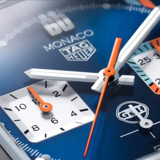 TAG Heuer Monaco Men Automatic Blue Leather Watch CBL2115.FC6494 - gallery