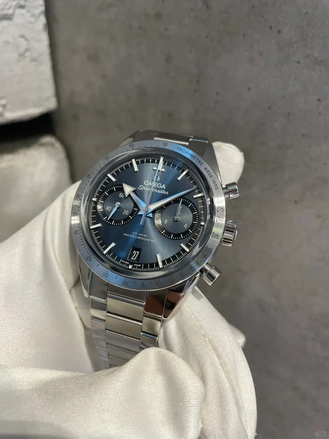 Omega Speedmaster Men Automatic Blue Stainless Steel Watch O33210415103001 - gallery