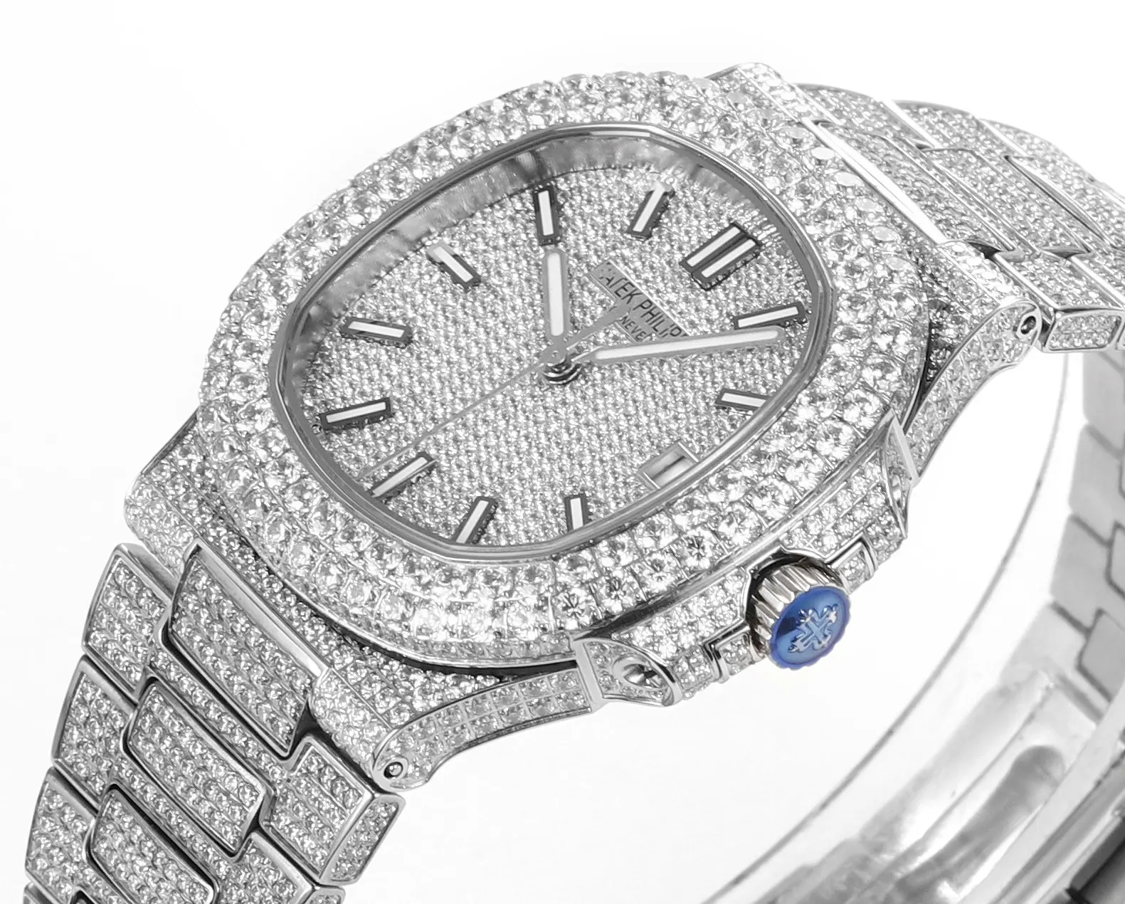 Patek Philippe Nautilus Full Star Platinum Watch - gallery