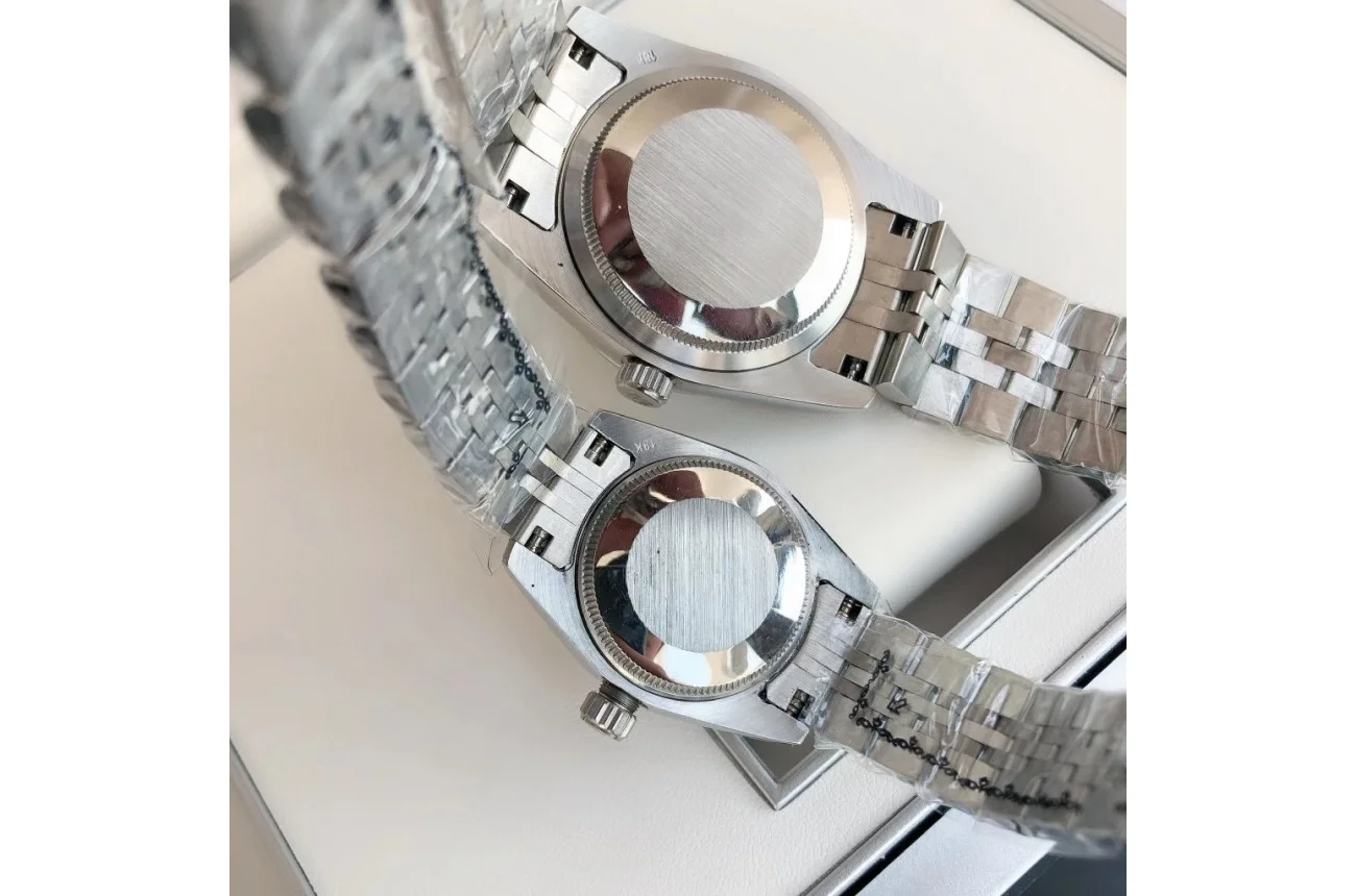 Couple Watches Rolex Datejust 36/28mm SS/SS Jub Black/Dial - gallery